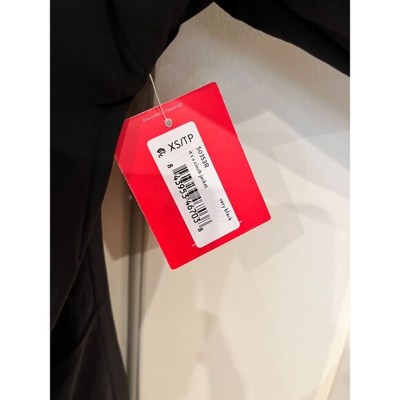 NEW SPANX sz XS Black It's A Cinch Water Resistant Active Zip Up Jacket NWT Hood - Picture 8 of 11